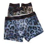 4 Pack Men's Leopard Print Cooling Touch Lightweight & Breathable Trunks