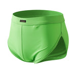 2 Pack Men's Sport with Detachable Pouch Quick-Dry Mesh Side Vent Boxers Briefs