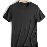 Modal Summer Short Sleeve T-Shirt Men Crew Neck Solid Color Casual Underwear Mens Clothing