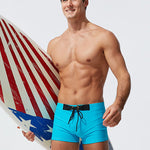 Men's Moisture-Wicking Lining Sporty Cut Stay-Put Fit Swim Shorts & Trunks