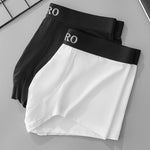 2 Pack Men's Sweat-Wicking Solid U-Pouch Breathable Trunks