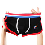 3 Pack Men's Solid Color Mid-Rise Breathable Antibacterial Sporty Cut Trunks