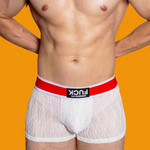 3 Pack Men's Lace Mesh Quick-Drying Breathable Solid Color Trunks