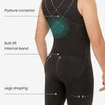 Men’s Abdomen Body Shaper Legs Control Bodysuit