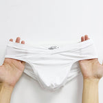 2 Pack Men's Ultra-Soft Modal Breathable Mesh Ice Silk Briefs