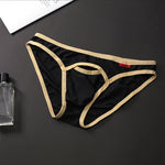 4 Pack Men's Airy Mesh Design Low-Rise Contoured Pouch Briefs