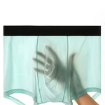 4 Pack Men's Silky Thin Seamless Trunks