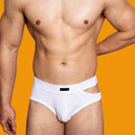 2 Pack Men's Low-Rise Sexy Side-Opening Briefs