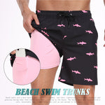 Men's Moisture-Wicking Cooling Airflow Fashion Vacation Board Shorts