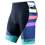 Men's Quick-Dry Print & Side Pockets Outdoor Cycling Activewear Tights