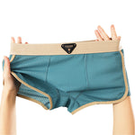 4 Pack Men's Solid Color Mid-Rise Breathable Seamless Comfort Trunks
