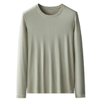 Men's Double-sided Modal Long-sleeved Solid Color T-shirt
