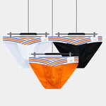2-pack Men's Striped V-waist High-cut Briefs