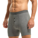 3 Pack Men's Ultra-Soft Breathable Cotton Button Fly Midway Briefs