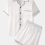 Men's Button Down Satin Pajama Set