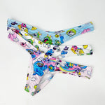 2 Pack Men's Low-Rise Sexy Print Thong