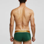 2 Pack Men's U-Pouch Solid Cotton Trunks