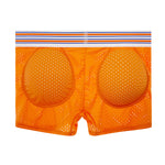2 Pack Men's Breathable Mesh Butt-Lifting 3D Enhancing Design Seamless Shapewear