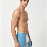 2 Pack Men's Breathable Mesh Soft Cotton Seamless Comfort Midway Briefs