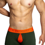 2 Pack Men's Mesh Transparent Open-Cut Cotton Mesh Trunks