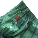 2 Pack Men's Cotton Plaid Boxers with 3D U-Pouch and Button Fly