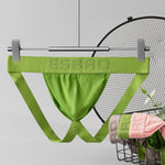 2 Pack Men's Ribbed U-Pouch Sexy Jockstrap