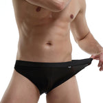 3 Pack Men's Nylon Sexy Low-Rise High-Elastic Briefs