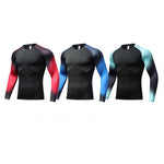 Mens Super Elastic Sport Gym Quick-drying Tops