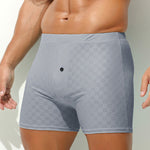 2 Pack Men's Workout Ready Built to Prevent Chafing Ice Silk Boxer Briefs