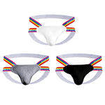 3-pack Men's Rainbow Cotton Thong
