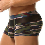 2 Pack Men's Camo Mesh Color Block Stretchy & Breathable Trunks