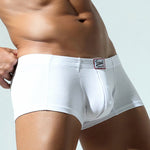2 Pack Men's Soft Solid Color Simple Comfortable Breathable Trunks