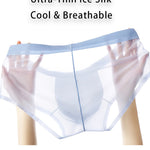 2 Pack Men's Ultra-Thin Breathable Antibacterial Crotch Briefs
