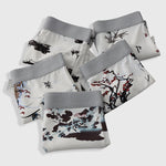 2 Pack Men's U-Pouch Side Vent Printed Trunks