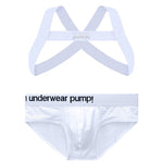 Men's Sporty Cut Anti-Chafing Stretch Fit Shoulder Strap & Underwear