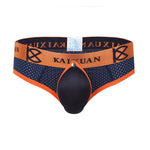 2 Pack Men's Breathable Mesh Removable U-Shaped Pocket Thongs