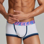 3 Pack Men's Low-Rise Premium Cotton Seamless Comfort Stretch Fit Trunks