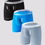 2 Pack Men's Ice Silk Ultra-Soft Mesh Breathable Cooling Comfort Midway Briefs