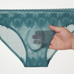 4 Pack Men's 3D Pouch & Seamless Lace Accent Comfort Briefs
