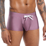 Men’s U Convex Pouch Swim Trunks with Drawstring