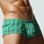 2 Pack Men's Soft Cotton Day-Long Comfort Shape-Retaining Fabric Boxers Shorts