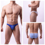 2 Pack Men's Solid Sexy Low-Rise Briefs