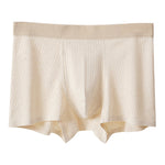 3 Pack Men's Cotton Breathable Antibacterial Quick-Dry U-Shaped Trunks