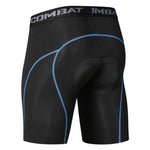 2 Pack Men's Moisture-Wicking Mesh Breathable Shock-Absorbing Riding Activewear Tights