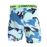 3 Pack Men's Trendy Prints Quick-Dry High-Stretch Snug Fit Activewear Tights