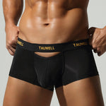 2 Pack Men's Soft Touch Mid-Rise Cooling Minimalist Design Trunks