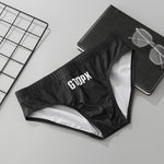 2 Pack Men's Durable Stretch Snug Fit Quick-Dry Seamless Swim Briefs