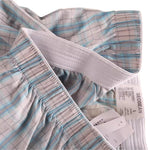 2 Pack Men's Cotton Plaid Boxers with Side Opening and Relaxed Elastic Waistband