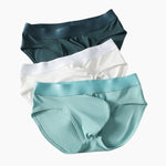3 Pack Men's Solid Color Large U-Pouch Sporty Cut Odor-Resistant Soft Briefs