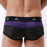 3 Pack Men's Nylon Mesh Breathable U-Pouch Trunks